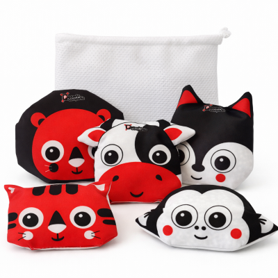 MINI BOLSITA RED CON 6 ANIMALITOS PARA EL AGUA ALTO CONTRASTE